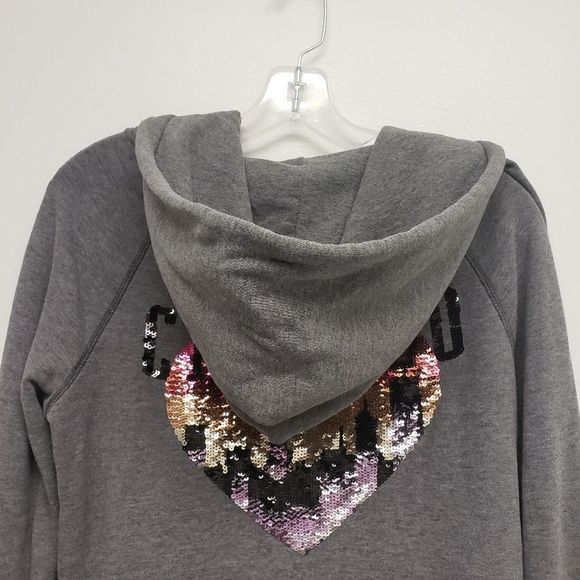 PINK Victoria's Secret Chicago Destination Skyline Bling Hoodie Size Small - Picture 7 of 13